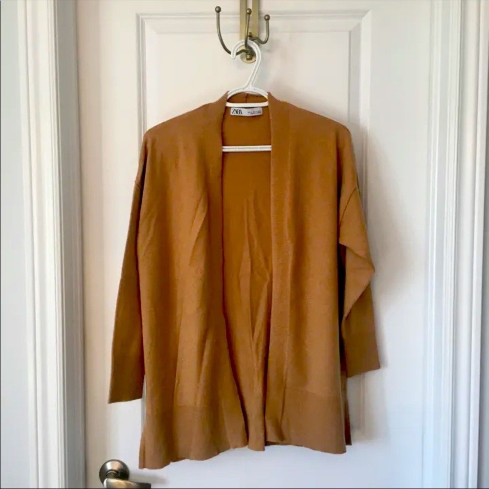 Camel Zara cardigan